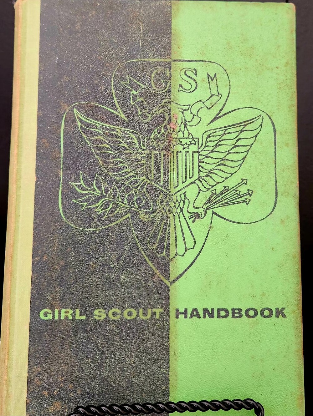 Girl Scout Handbook Green & Black Vintage Book Copywright 1953 First Edition